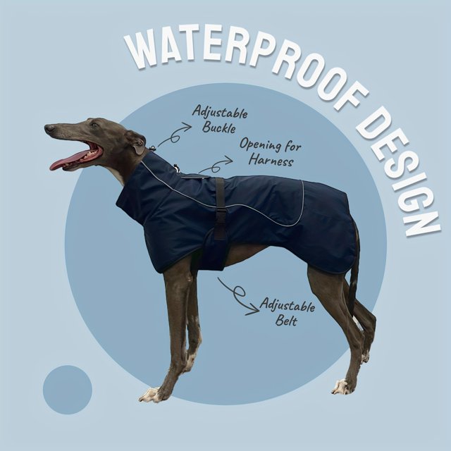 CNKOO Double-Layer Waterproof Winter Dog Coat for Large Dogs - Rainproof & Warm Dog Jacket