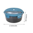 thumbnail image 3 of Dvkptbk bento box Student Lunch Boxes Can Be Heated In The Microwave Circular Convenient Lunch Boxes Kitchen Bento Boxes Fruit Food Grade Preservation Boxes, 3 of 5