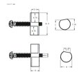 thumbnail image 3 of Lefu 3 Pcs Ponts en Laiton Compensés pour Guitare Électrique TL, 3 of 9