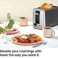 thumbnail image 4 of Chefman 2-Slice Toaster with 7 Shade Settings, Removable Crumb Tray, Bagel & Defrost Modes — Black, New, 4 of 7
