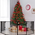 thumbnail image 1 of Barrière Métallique Multifonction à 8 Panneaux pour Bébé et Animal, Clôture Sécuritaire pour Parc, Barrière Murale, 1 of 10