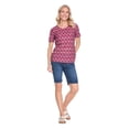 thumbnail image 2 of Iyla Women'S Printed Jacquard T-Shirt, 2 of 6