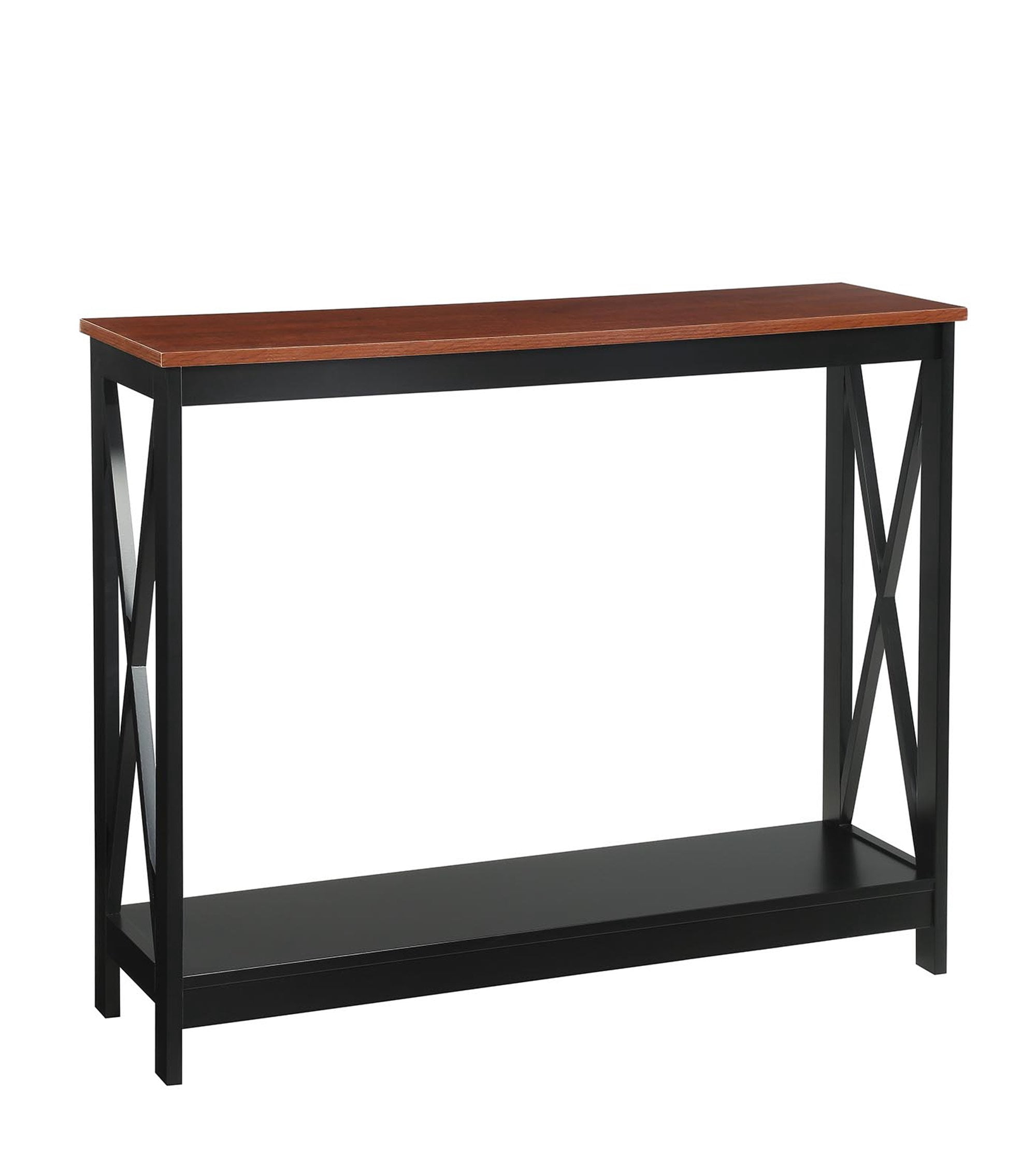 Pemberley Row Wooden Cherry Console Table Rectangular