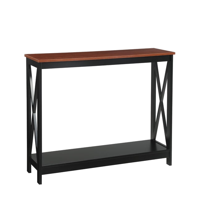 Convenience Concepts Table Console Oxford, Fini Bois Cerisier et Noir