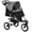 Grey, variant on PawHut Pet Stroller with 3 Wheels for Small and Medium Dogs, Grey