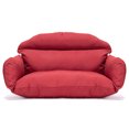 thumbnail image 1 of LeisureMod All Weather 2 Person Outdoor Hanging Egg Chair Cushion, Red, 1 of 4