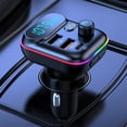 thumbnail image 1 of COFEST Lecteur MP3 Intelligent Bluetooth 5.3 pour Voiture, Appel Mains Libres FM Bluetooth, Charge Rapide Intelligente, Lecteur Bluetooth pour Voiture Illimité, Noir, 1 of 8