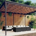 thumbnail image 1 of vidaXL 10 Piece Garden Lounge Set with Cushions Black Poly Rattan, 1 of 5