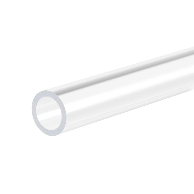 Unique Bargains Tuyau Rond Rigide en Acrylique Transparent 10 mm ID x 14 mm OD x 305 mm