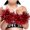 Red, variant on Cheerleading Children Adult Wrist Color Flower Event Sports Performance Activities Cheering Supplies Lightweight Adjustable Design Anti Slip Off