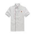 thumbnail image 1 of relayinert White Unisex Chef Coat Uniform Made With Polyester Comfortable To Wear Unisex Chef Jacket white（short sleeve） 4XL, 1 of 6