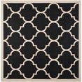 thumbnail image 1 of Safavieh Courtyard Black Indoor Outdoor Rug - Square 7'10", 1 of 1