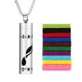 thumbnail image 1 of 2025 New Aromatherapy Jewelry Necklaces Essential Oil Diffuser Necklace Stainless Necklace Perfume Steel Locket Open Scent K8G6, 1 of 1