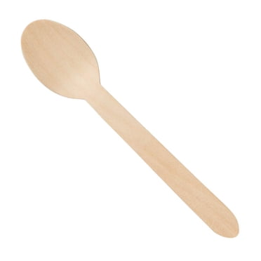 Karat Earth Cuillère en Bois Compostable Lourde, Cuillère en Bois Jetable - Caisse de 1 000 pcs