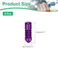thumbnail image 2 of Uxcell Dart Flight Protectors, Aluminum Alloy Wing Protectors, Purple 6 Pack, 2 of 2