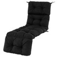 thumbnail image 1 of Gymax 73'' Lounge Chaise Cushion Padded Recliner Cushion Black, 1 of 6