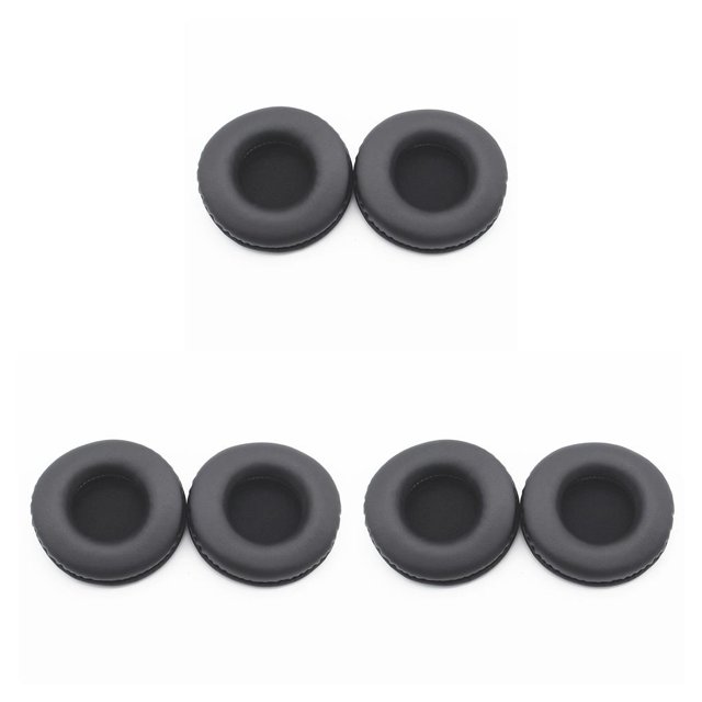 QualitChoice Coussinets d'Oreille Coussins Écouteurs de Jeu Coussinets Ronds en Cuir Manchon en Maille Coussinets de Rechange pour Skullcandy Hehs2.0 Noir 3Ensemble