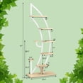 thumbnail image 3 of Costway 6 Tier Potted Metal Plant Stand Rack Curved Stand Holder Display Shelf with Hook, 3 of 10
