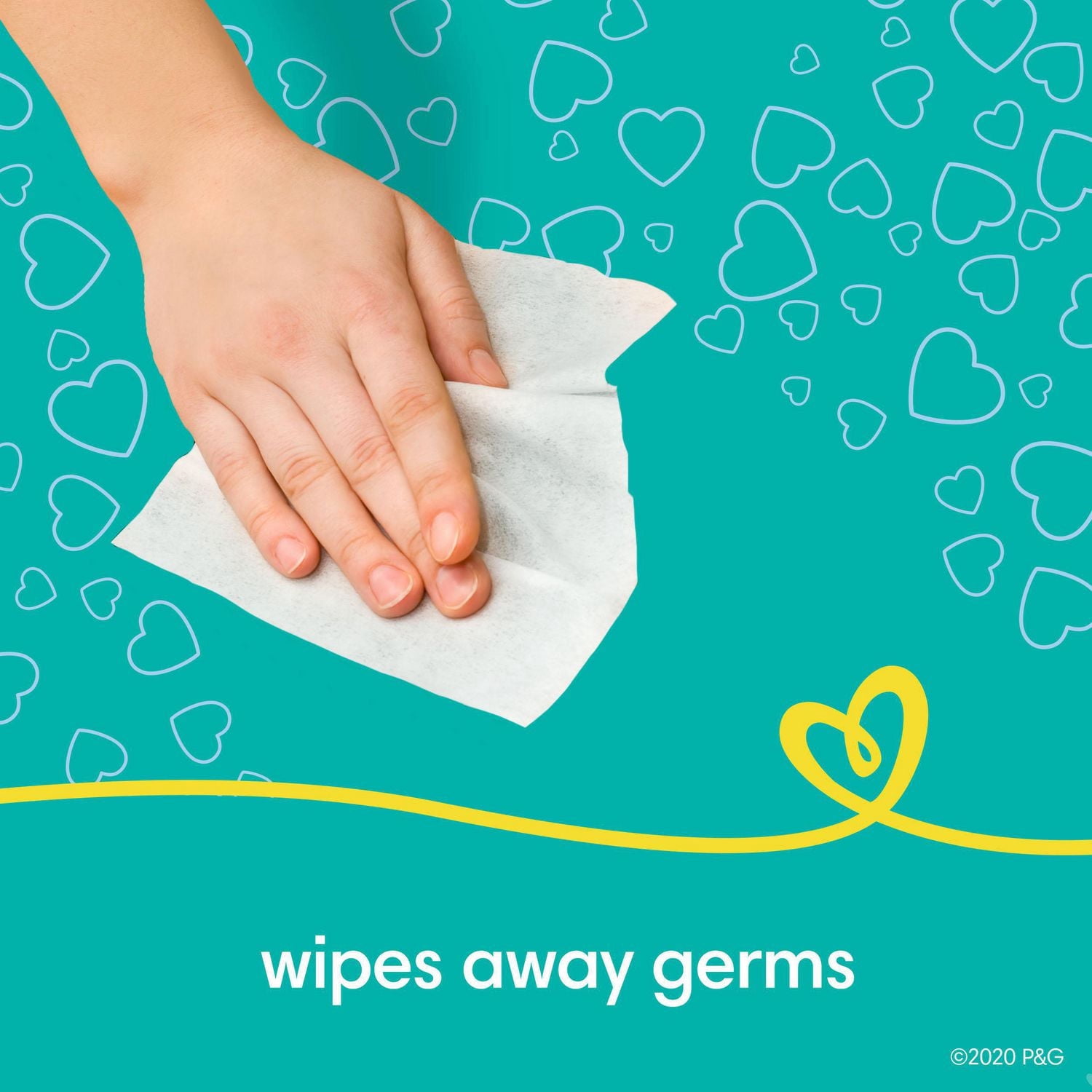 Pampers Complete Clean Lingettes pour Bébés - Parfum Frais. 1 Paquet à Couvercle Rabattable (72 Lingettes au Total)