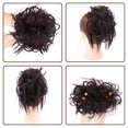 thumbnail image 3 of Chignon Désordonné Pièce de Cheveux Extension de Cheveux avec Bande Élastique Chignon Ondulé Extensions de Cheveux Synthétiques Chouchous Chignons Postiche pour Femmes, 3 of 7