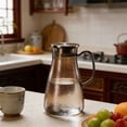 thumbnail image 4 of Bouilloire à Thé en Acier Inoxydable avec Passoire Intégrée et Texture Martelée – Capacité de 1,0 L / 1,5 L / 1,8 L – Options de Couleur Brun Gris Transparent, 4 of 6