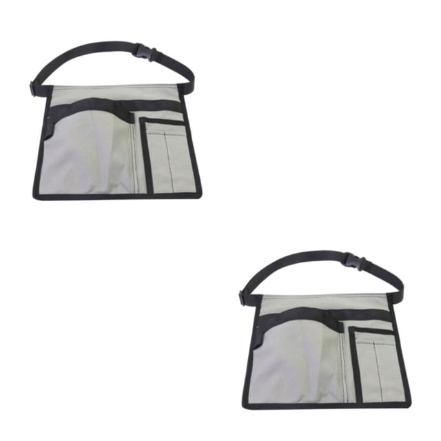 relayinert Waterproof Tool Apron Pouch For Heavy Duty And Tear Resistant Portable gray 2Set
