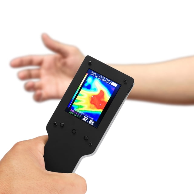 Compact Handheld Infrared Thermal Imaging Camera with 2.4-Inch LCD Screen - Versatile Temperature Measurement Tool with 1000mAh Rechargeable Battery for Home and Industrial Use