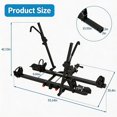 thumbnail image 2 of DSstyles Hitch Bike Rack for 2 Bikes, Bike Rack for Car, Fits 2" Receiver & Up to 5" Fat Tires, Tilt & Fold Bike Carrier for SUVs, Trucks, RVs, Support to 200lbs, 2 of 7
