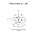 thumbnail image 2 of MAGNIFIQUE CHANDELIER EN FORME DE PISSENLIT AVEC 14 AMPOULES LED, 2 of 4