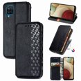 thumbnail image 1 of Case for Samsung Galaxy A12 Flip Cover Wallet Flip Cover Magnetic Protective - Black, 1 of 5