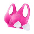 thumbnail image 2 of Women's Rhinestone Sports Bra - Hollow Back Design w/ Wide Strap Support | Anti-Sagging Wireless Bra for Workouts & Mature Figures, 2 of 4