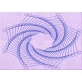 thumbnail image 1 of Ahgly Company Machine Washable Indoor Rectangle Transitional Purple Mimosa Purple Area Rugs, 2' x 5', 1 of 7