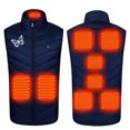 thumbnail image 4 of Qertyioot Unisex Heated Fleece Coat with Battery Pack USB Intelligent Constant Temperature Windproof Plus Size For Men And Women Winter 9 Jacket, 4 of 7