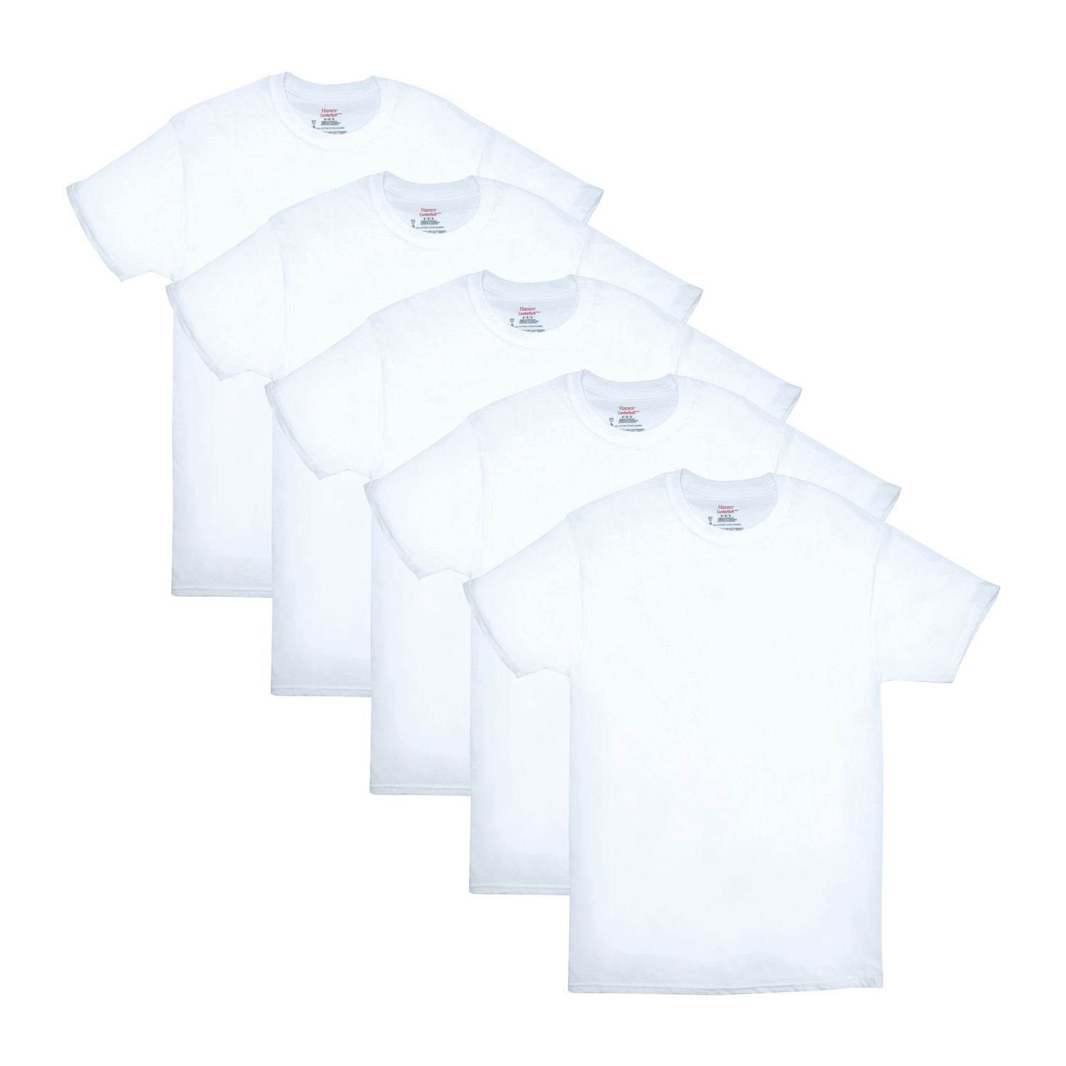 T-shirts a col rond sans etiquette Hanes pour hommes
