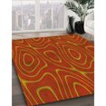 thumbnail image 3 of Ahgly Company Tapis d'Intérieur Rectangulaire Transitionnel Orange Rouge Orange Lavable à la Machine, 7 Pieds x 9 Pieds, 3 of 7