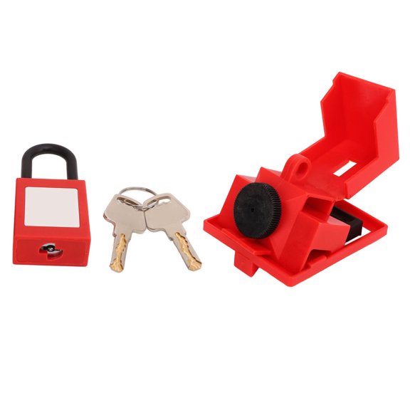 MesaSe Verrou de Disjoncteur à Pince Manille 38 mm Cadenas de Sécurité en Nylon pour Verrouillage Étiquette Dispositif de Verrouillage Sécurisé pour Sécurité Électrique Conforme aux Normes OSHA
