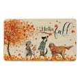 thumbnail image 2 of Yhmxh Bathroom Rugs Pumpkin Maple Crystal Velvet Floor Mat Home Entrance Door Mat Thickened Foyer Floor Mat Living Room Rug Bath Mat for Home and Kitchen Bathroom, 2 of 7