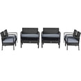 thumbnail image 1 of Costway Ensemble de Mobilier en Rotin pour Patio 8 Pcs Jardin Terrasse, 1 of 10