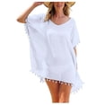 thumbnail image 1 of Paréo pour Femmes, Tenue de Bain, Maillots de Bain, Robe Courte d'Été, Ample, Unie, Paréo, 1 of 4