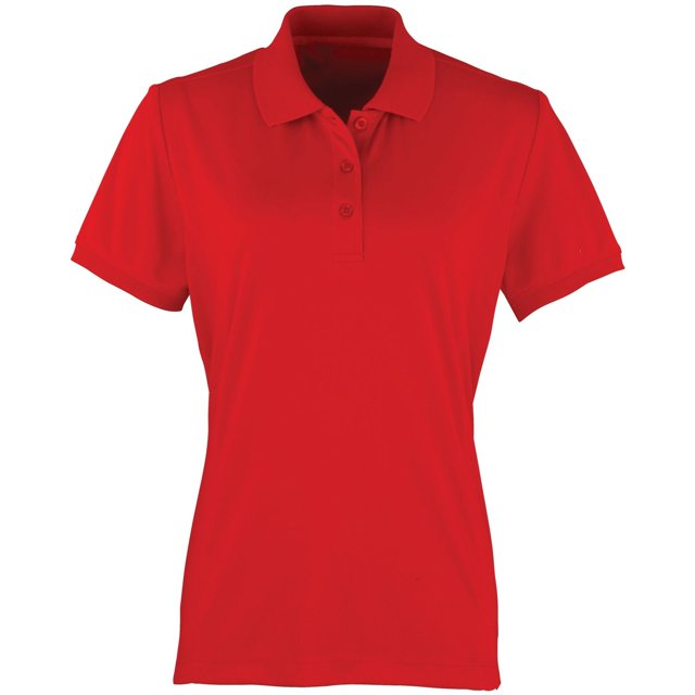 Premier Womens Coolchecker Short Sleeve Pique Polo T-Shirt