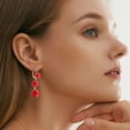 thumbnail image 4 of Hearth & Gear Crochet d'Oreille Pendentif Perle Rouge Tempérament Frais Tout Assorti Boucles d'Oreilles Perles Longues Boucles d'Oreilles pour Modifier la Forme du Visage Boucles d'Oreilles Pendantes Boucles d'Oreilles Fleur Boucles d'Oreilles Boucles d'Oreilles Cœur Scintillantes, 4 of 6