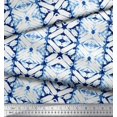 thumbnail image 3 of Soimoi Blue Poly Georgette Fabric Geometric Tie-Dye Decor Fabric Printed Yard 52 Inch Wide, 3 of 4