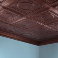 thumbnail image 5 of Fasade Rosette Vinyl 2ft x 4ft Glue Up Ceiling Panel Moonstone Copper 5 Pack, 5 of 5