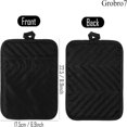 thumbnail image 3 of HAOAN 5Pcs Pot Holders for Kitchen Heat Resistant Pink Cotton Potholder Multipurpose Hot Pads Machine Washable Oven Mitt with Hanging Loop Pocket Potholder for Daily Baking Cooking Grilli, 3 of 6