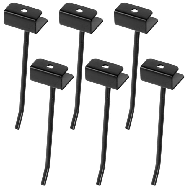 CTIRCHIU 48Pcs Metal Slatwall Panel Hooks Black Easy Install Display Hooks for Jewelry and Retail