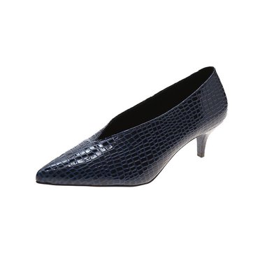 Mikilon Chaussures à Enfiler Talon Moyen Chaussures Simples Femmes Chaussures Rétro Grand-Maman Chaussures de Travail Talons Hauts Chaussures Quatre Saisons