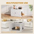 thumbnail image 4 of PawHut Cat Litter Box Enclosure, Hidden Washroom Furniture w/ Doors, White, 4 of 10