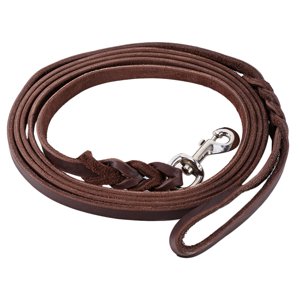 Pets Dog  Leash Leather Leash Dog Walking Leash Pets Dog Training Leash Durable Leather Long Braided Walking Dog  Leash