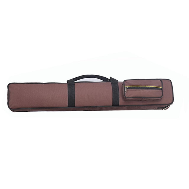 jinwen Étui de Queue de Billard Accessoires de Billard Contient 8 Queues de Piscine Sac de Queue de Billard Café