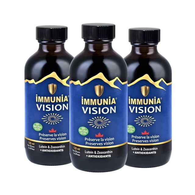 Immunia VISION - Wild blueberry concentrate + Lutein & Zeaxanthin. (3 bottles)